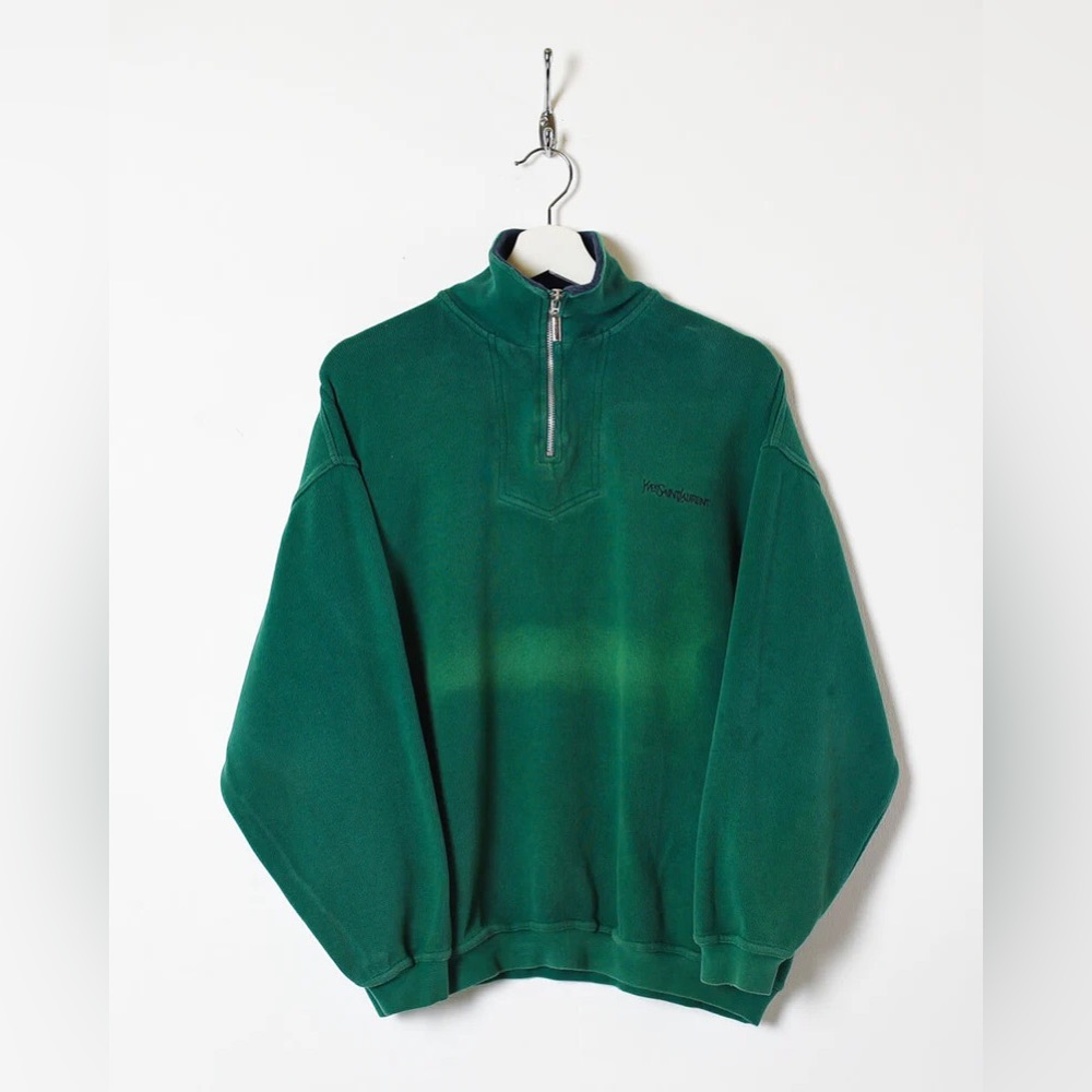 Yves Saint Laurent (YSL) Quarter-Zip Sweatshirt (M)